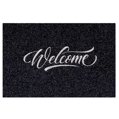 Tapete deocorativo para porta frontal, tapete para casa, exterior, interno, preto, de fibra de poliéster, antiderrapante, tapete para chão, sapatos tapetes: Embroidery