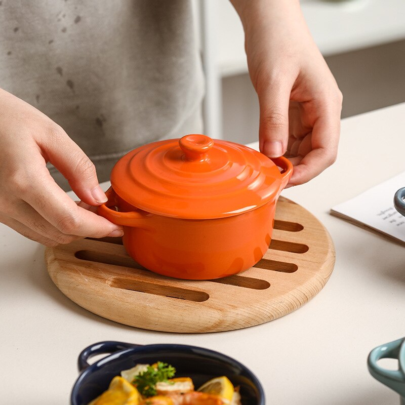Waterproof Stew Pot Ceramic Soup Pot with Lid Binaural Stew Pot Household Children's Bird's Nest Steamed Egg Special Stew Bowl