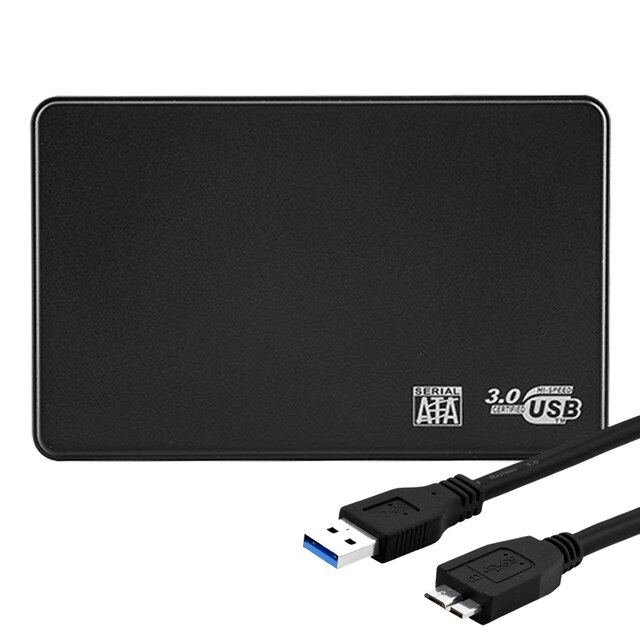 USB3.0 2.0 External Hard Drive Case SATA HDD SSD Drive Box 2.5inch Enclosure Mobile Hard Disk Reader Adapter With Cable for PC: USB3.0 Box