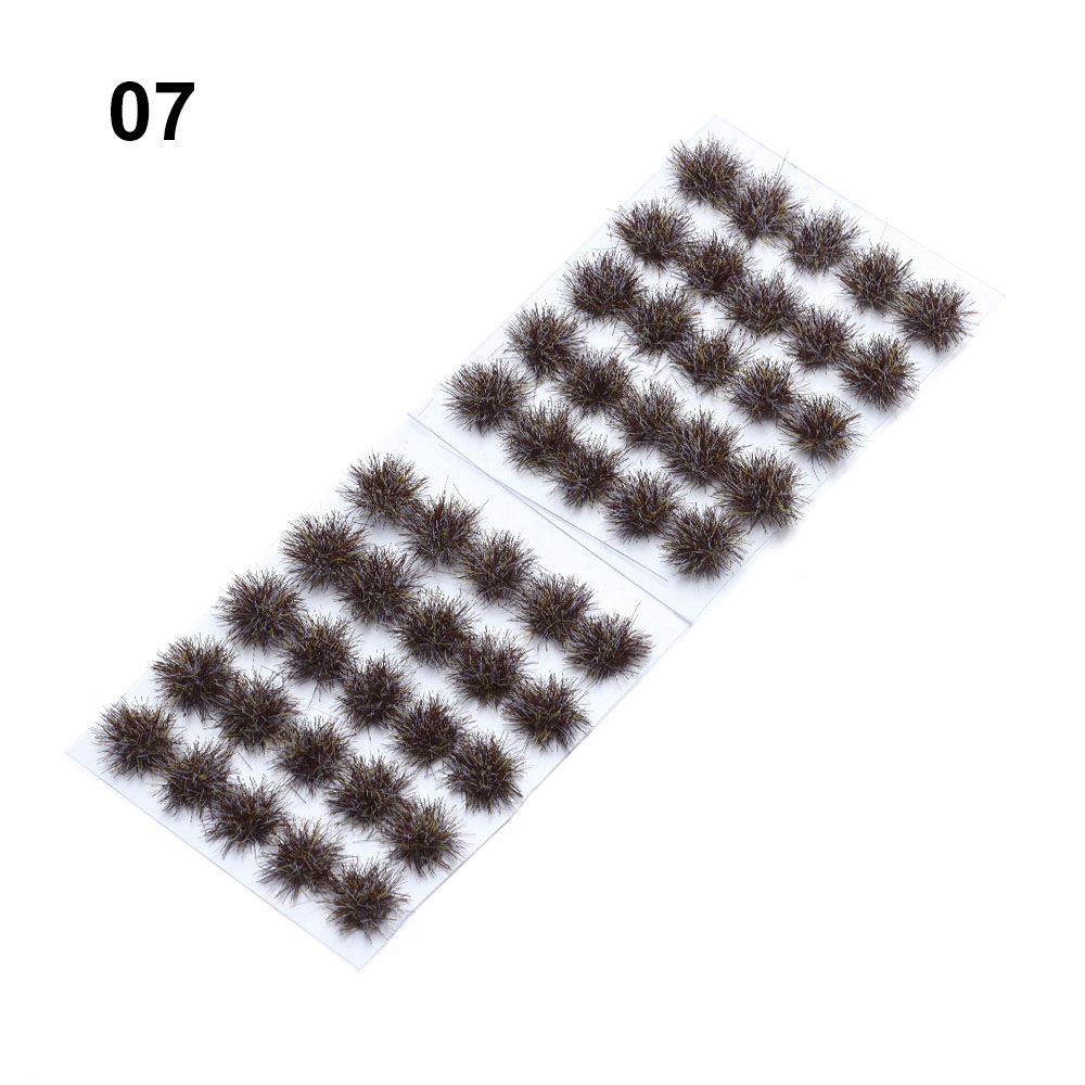 50pz 5mm erba artificiale ciuffo modello di simulazione boccole in miniatura grappolo di piante tavolo da sabbia multi-terreno scena materiale fai da te: genere 7-50pezzi