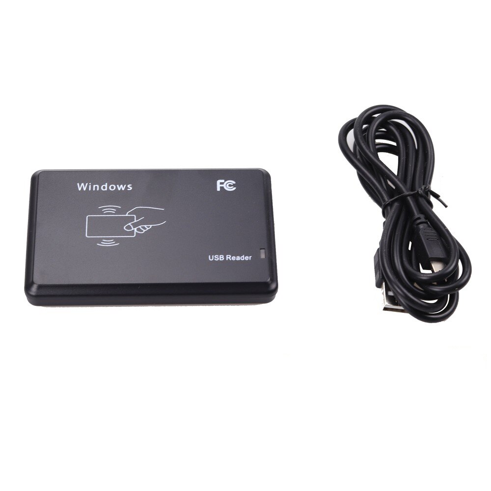 USB RFID DeskTop ID Card Reader Contactless Card Support Window