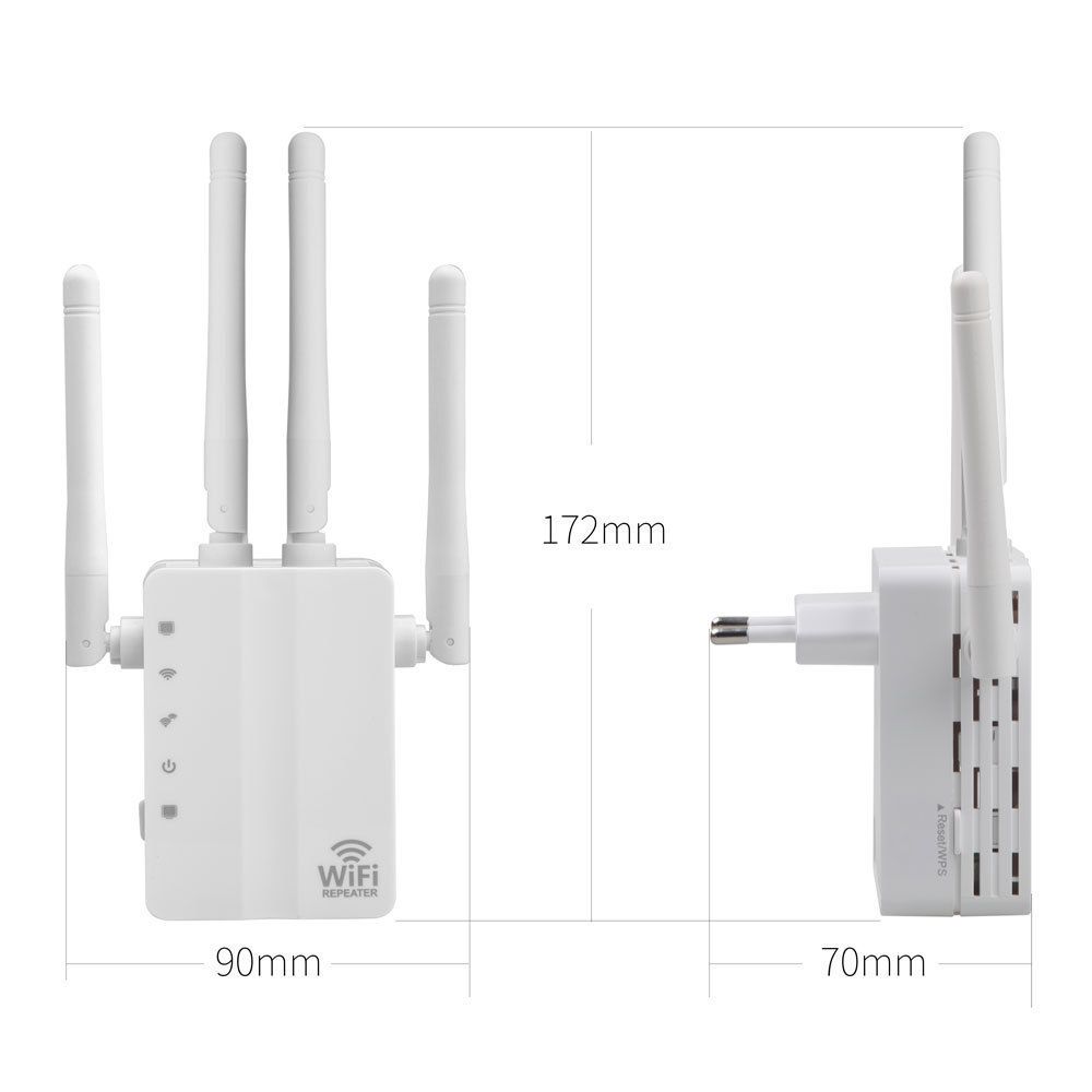 Wireless WiFi Repeater 1200Mbps Wifi Extender Router Wi-Fi Amplifier Booster Repetidor 1200M 5G WiFi Reapeter Access Point