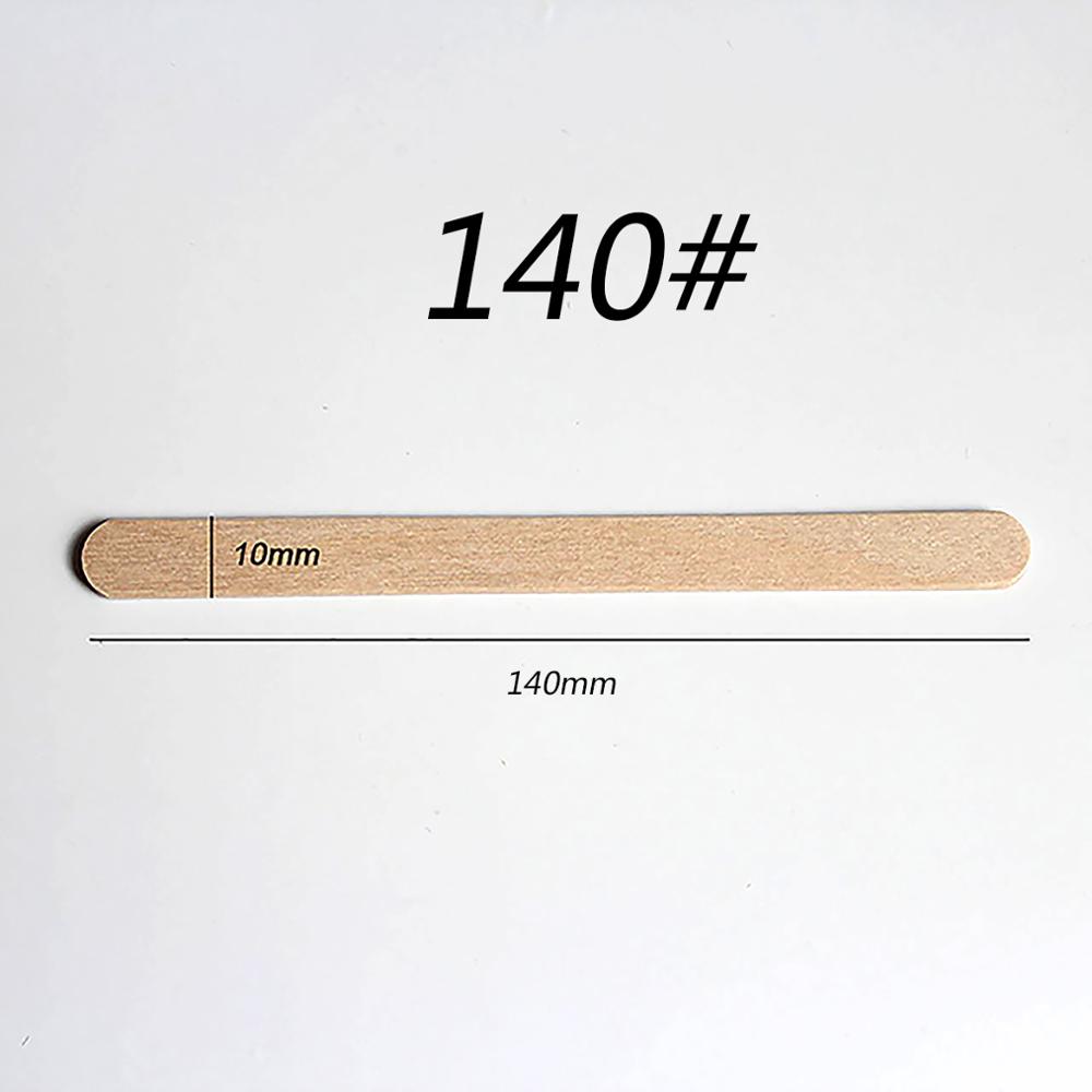 50Pcs Wooden Popsicle Stick Kids Hand Crafts Art Ice Cream Lolly Cake DIY Making Funny Tools: 140x10x2 mm