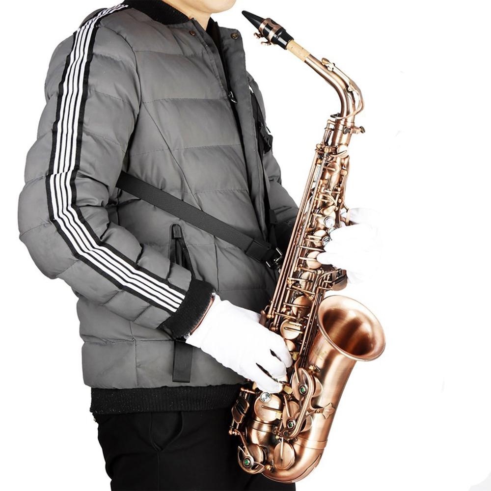 Justerbara saxofontillbehör nack axelrem bälte musikaliska delar sax rem eller sax sele överföringar