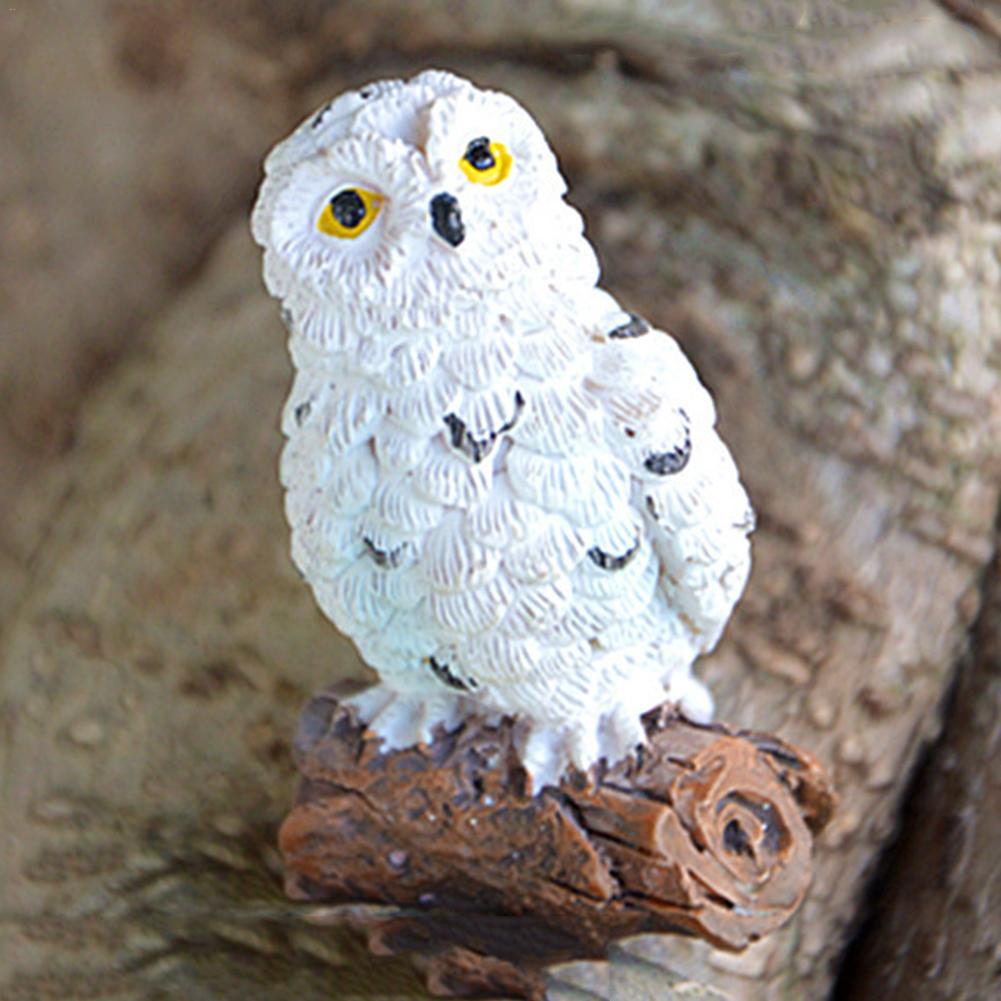 Gardening Micro-Landscape Mini Simulated Owl Small Ornaments #EW