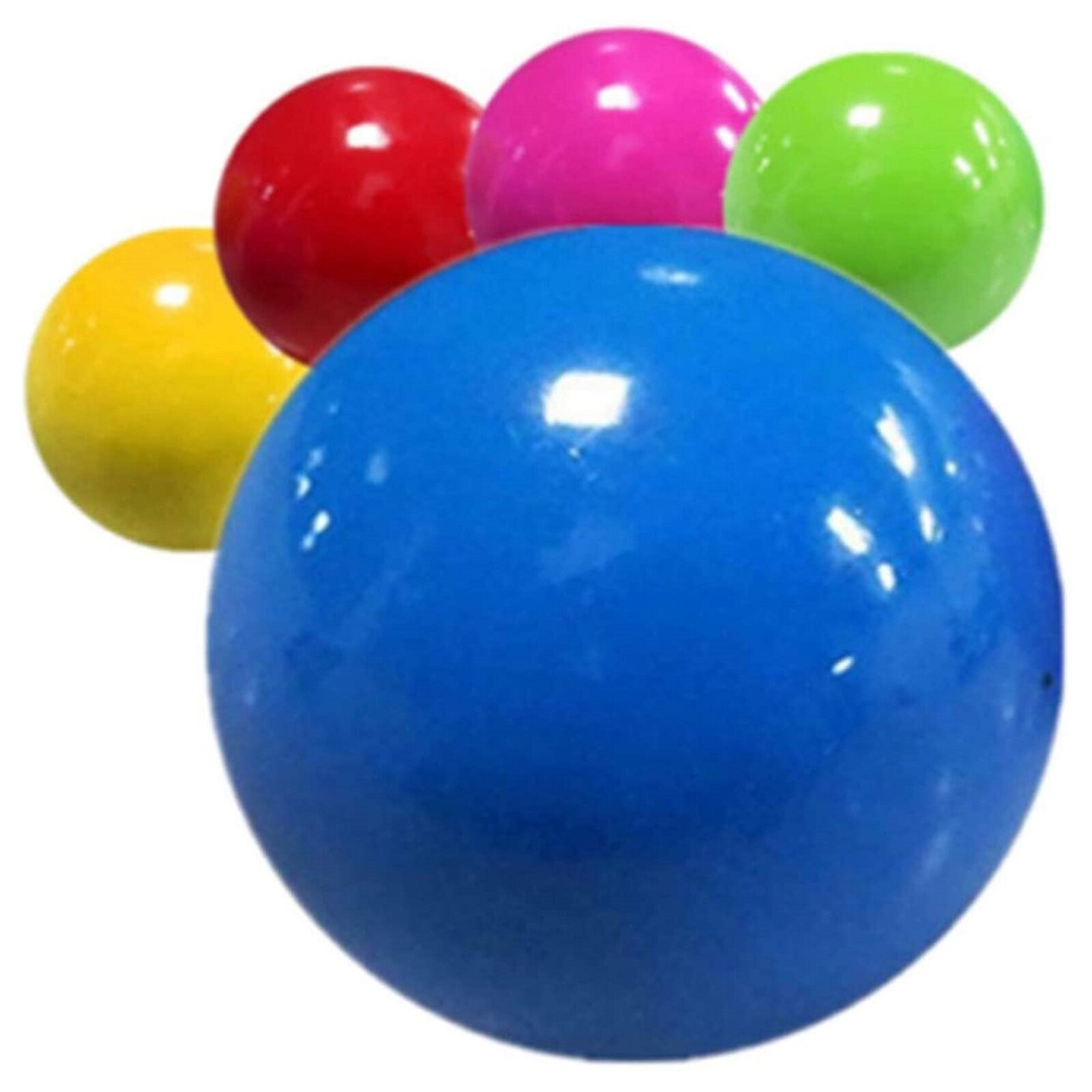 Magia pegajosa TPR bola Diana fluorescente pegajosa Bola de pared de descompresión de juguete de Anti-estrés calabaza juguetes de los niños de alivio de Estrés para Adultos
