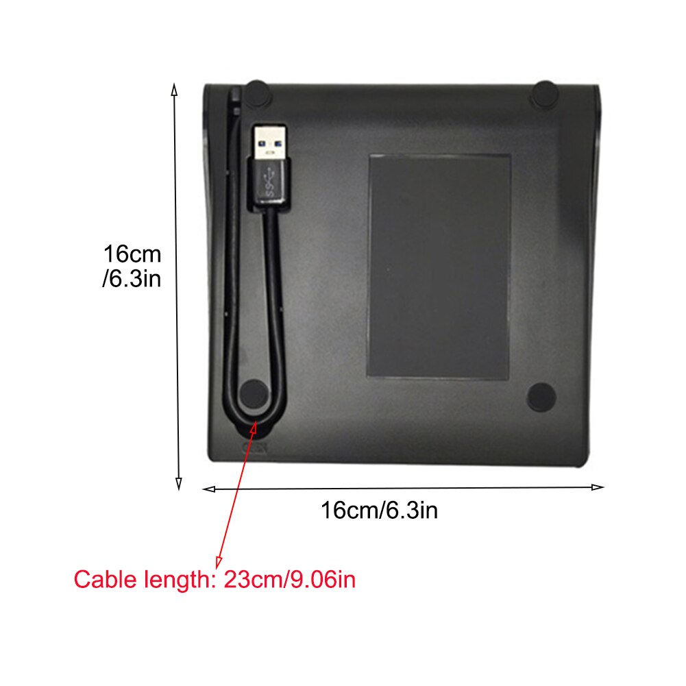 Boîte de lecteur de disque dur externe RW pour ordinateur portable, boîtier de lecteur optique DVD CD-ROM, accessoires graveur USB 3.0 9.5mm 12.7mm