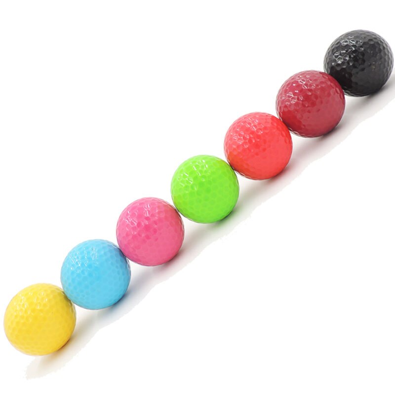 7 stks verschillende kleuren golf praktijk golfbal bal