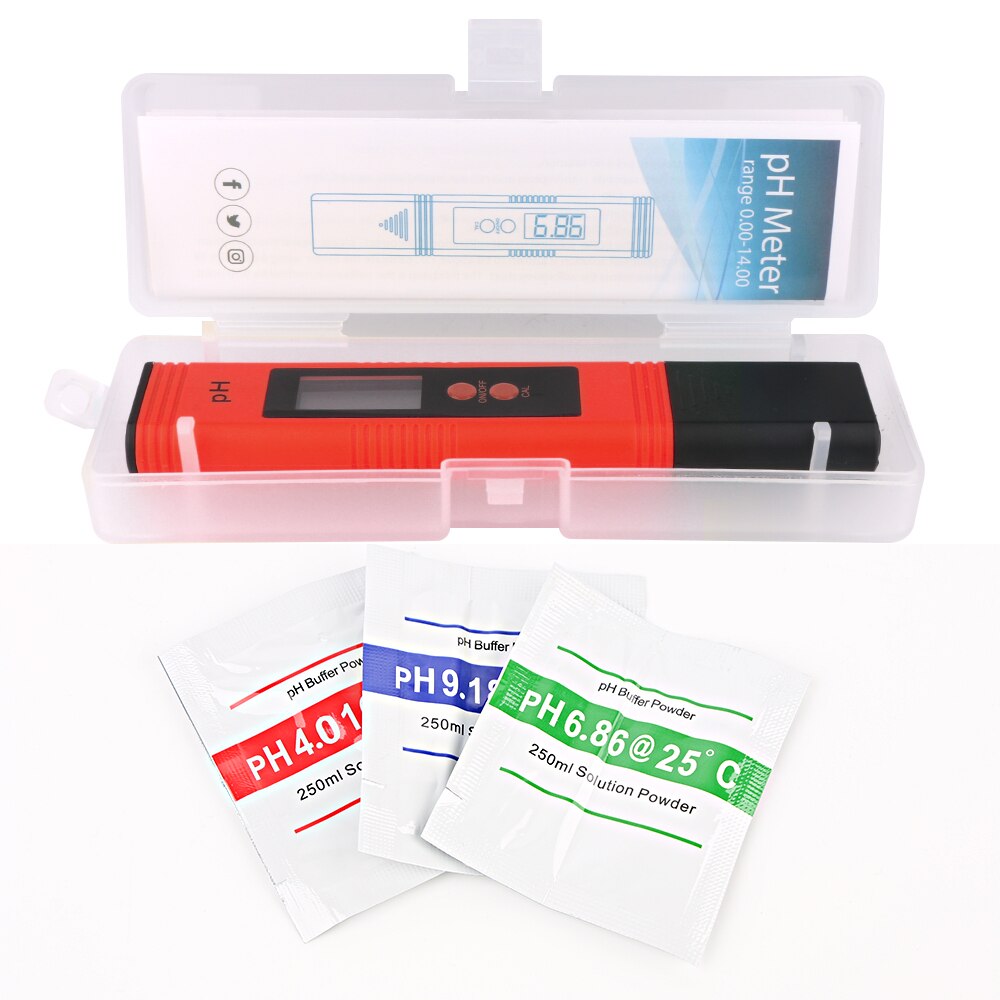 Rz Ph Meter Water Hydrocultuur Digitale Ph Tester Pen 0.01 Hoge Nauwkeurigheid Met 0-14 Ph Bereik Huishoudelijke Drinken zwembad Aquarium