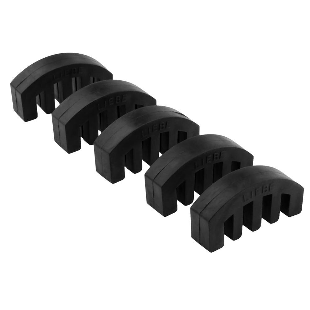 5pcs Professionele Viool Gebruik Zwart 5-Prong Rubber 4/4-3/4 Viool Geluiddempers Fiddle Praktijk Dempt voor Viool accessoires