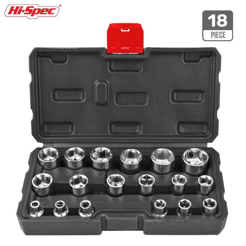 Hi-Spec Combination Drive Socket Set 6-24mm Hex So... – Grandado