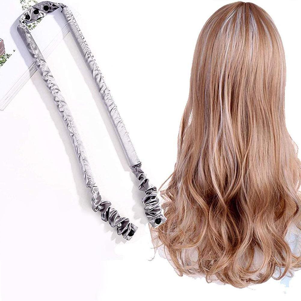 Bandeau en soie sans chaleur pour cheveux, boucles de nuit, vague magique