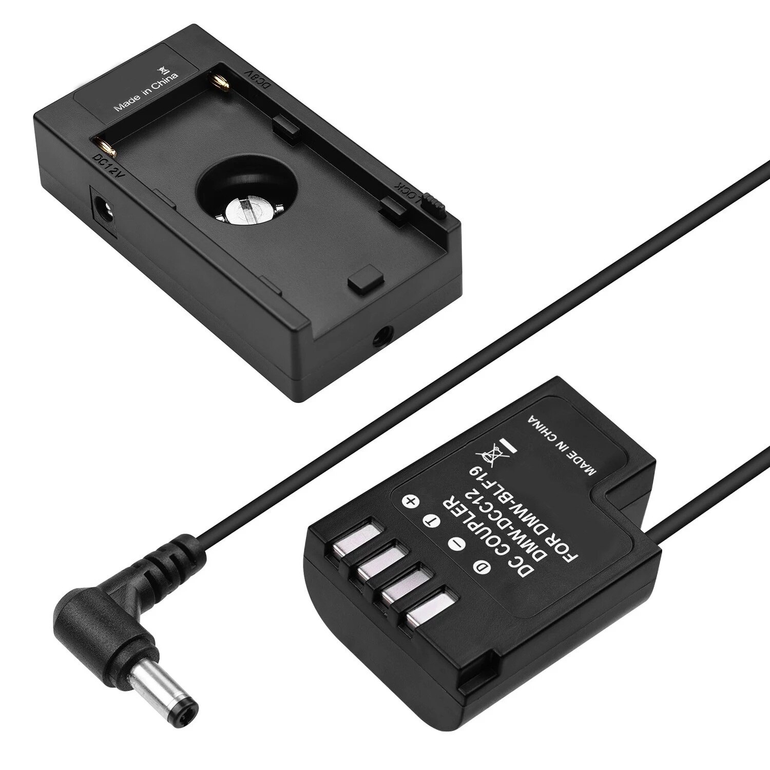 NP-F970 F750 Batterie Platte Halter Adapter mit DMW-DCC12 Dummy Batterie Koppler für GH3/GH4/GH5/GH5S Kameras