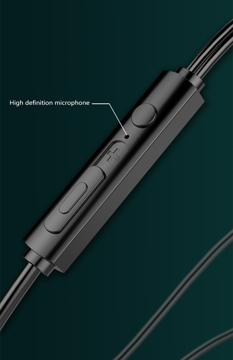 Bedrade Oortelefoon In-Ear Slaap Hifi Headset Met Microfoon 3.5Mm Jack Met Ingebouwde Microfoon Voor Xiaomi huawei Mobiele Telefoon Verstelbare