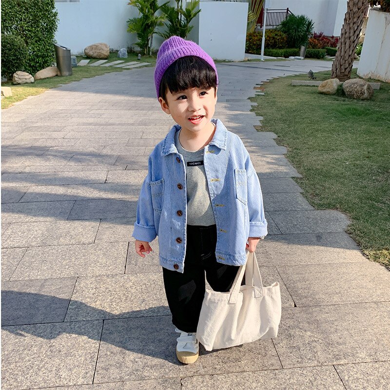 Thread Spring Autumn Boy Coat Overcoat Top Kids Costume Teenage Children Clothes Plus Size