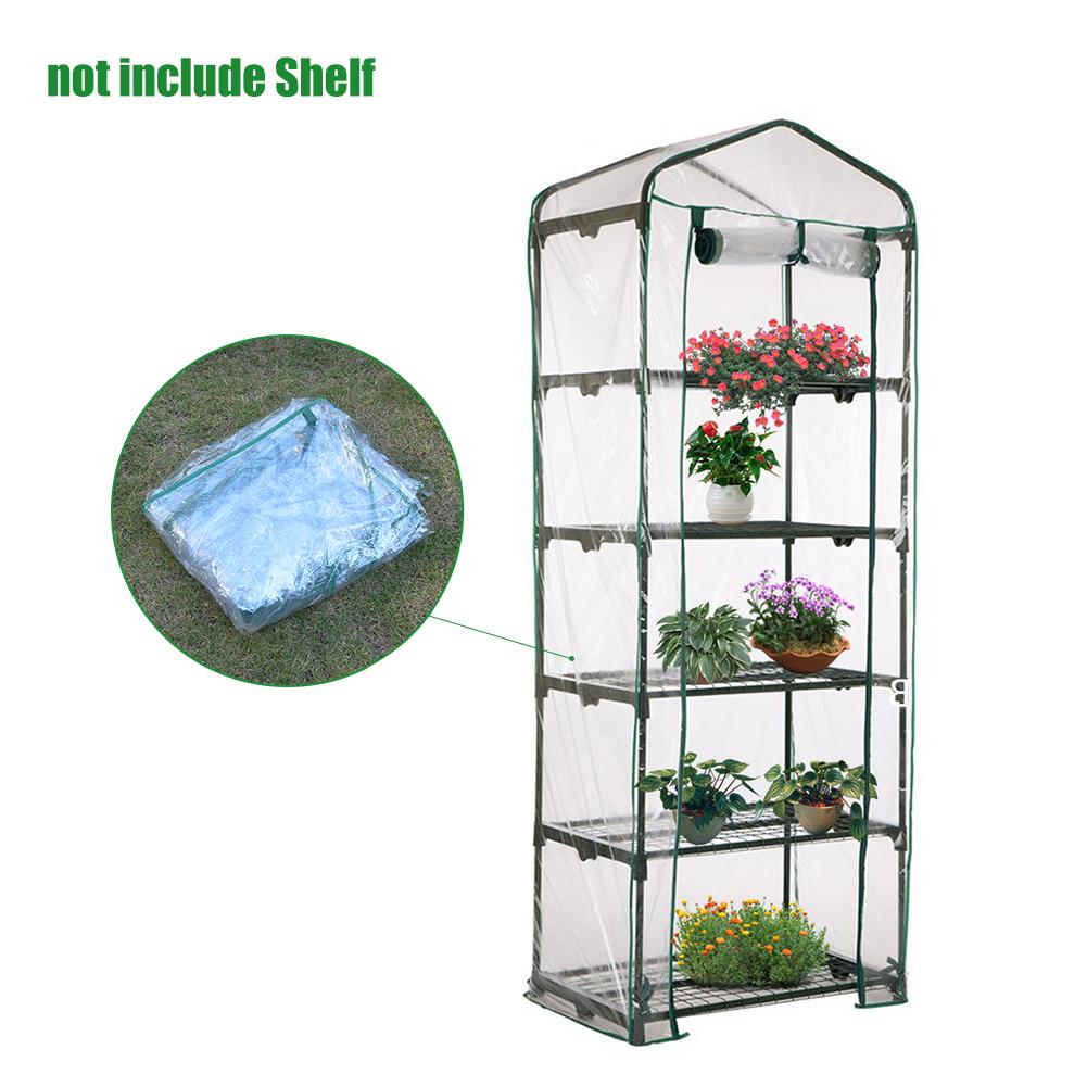PVC Garden Heating House Household Plant Greenhouse Shed Mini Potted Plant Growth Cover Without Iron Frame: C