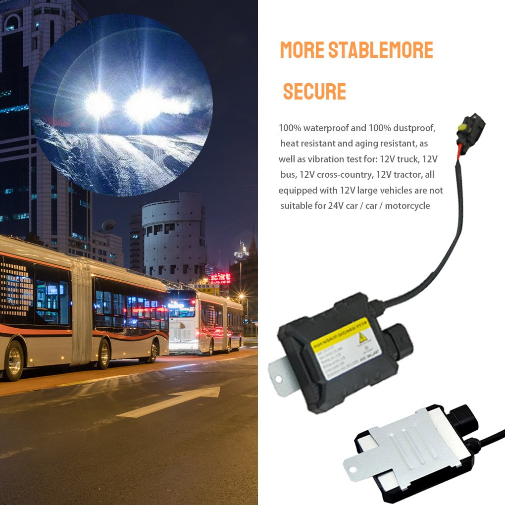 12v hid xenon ballast 35w/55w digital slim hid ballast tænding