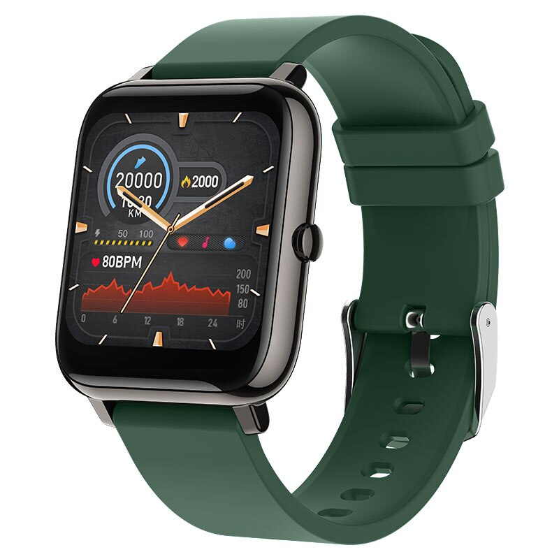 Square Digital Watch Women Sport Men Watches Electronic LED Female Ladies Wrist Watch For Women Men Clock Male Wristwatch Hours: silicone dark green