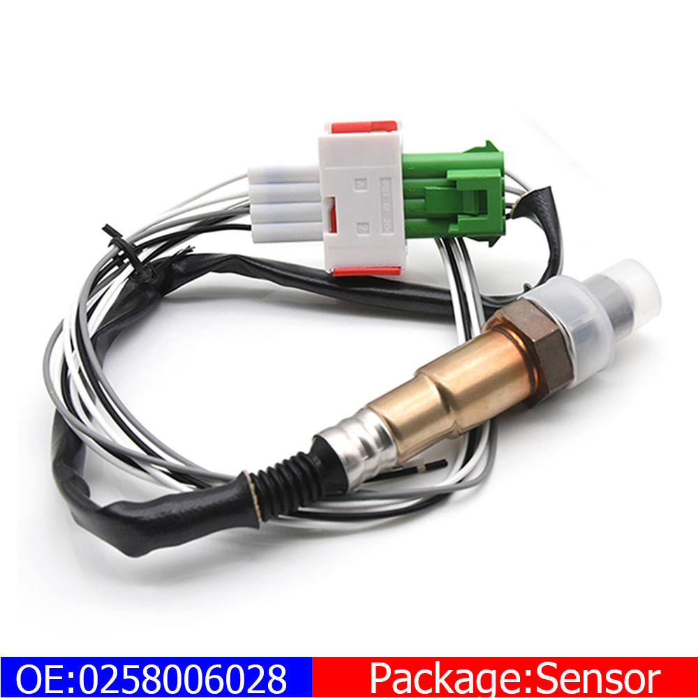 Medidor de relación aire-combustible de 52 mm Pantalla digital AFR Sensor de oxígeno O2 de banda estrecha 0258006028 Medidor de coche ahumado para coche de gasolina 12V: Lavanda