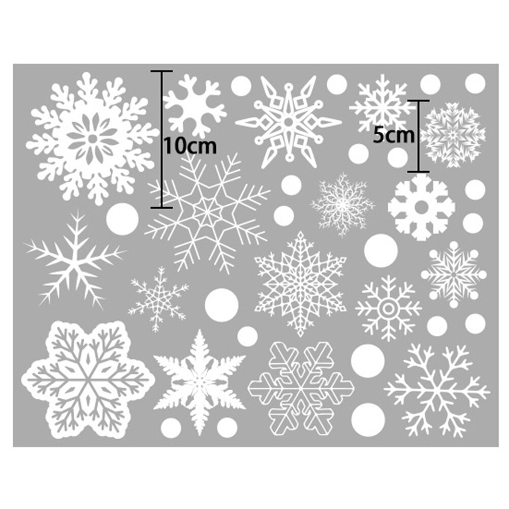 27 stuks/partij kerst sneeuwvlok raamstickers winter muurstickers kinderkamer kerstversiering voor thuis jaar stickers