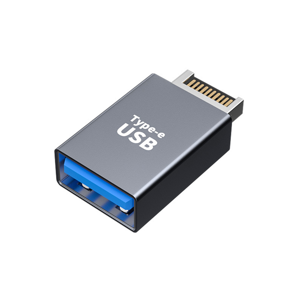 Placa base de cabecera de Panel frontal USB 3,1 tipo E A tipo C, adaptador USB de 90 grados A conector hembra USB 3,0 A para escritorio: Rojo