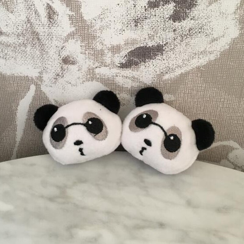 100 stks/partij 5cm Panda Knuffel Accessoires Knuffeldier Panda Knuffel