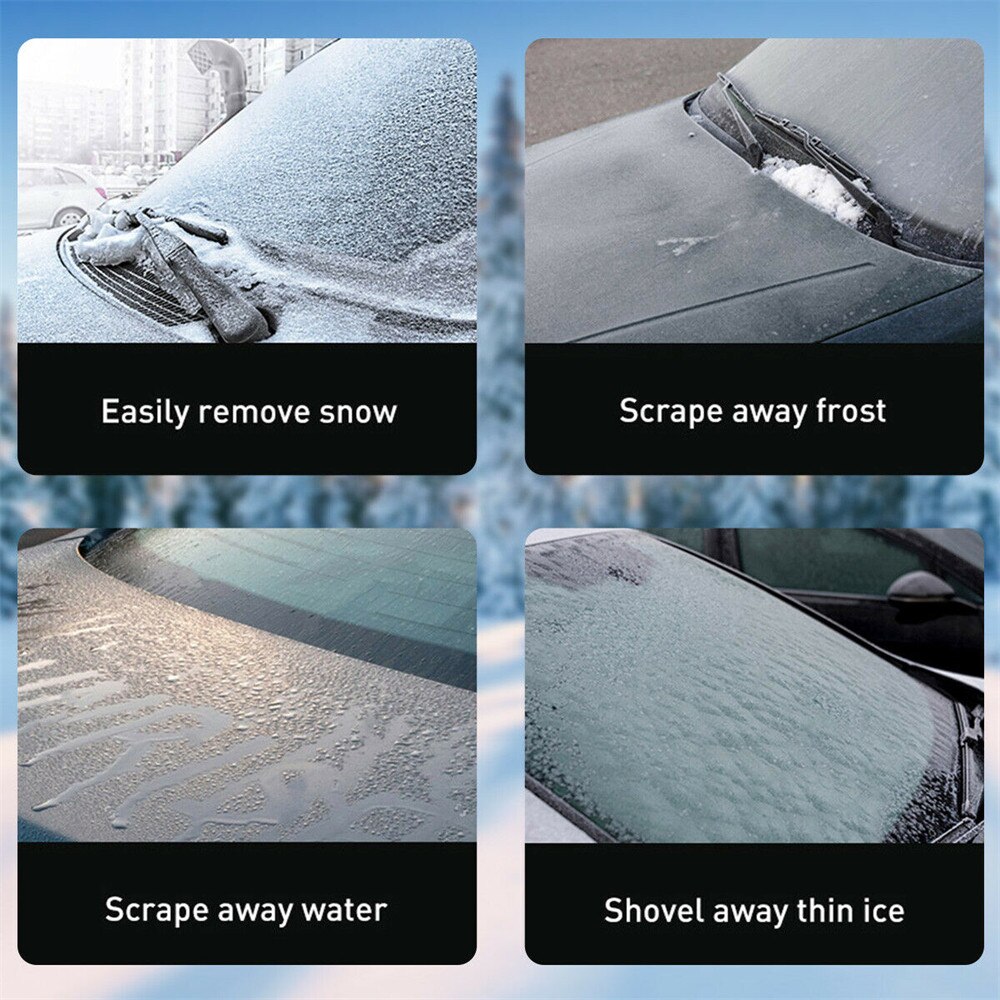 12V Heatable Dual-purpose Snow Shovel 15W 2.5m Electric Heated Car Ice Scraper Car Windscreen Frost-Window Winter Snow Remover