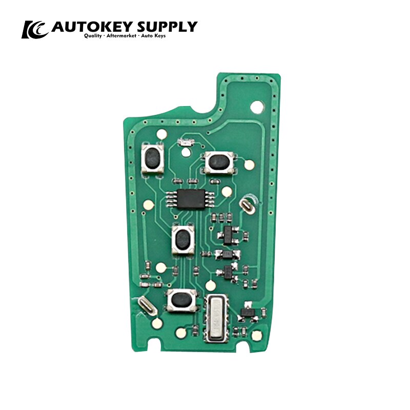 Autotyylinen chevrolet-kaukosäädin avain kasvotusten 4 painiketta kysy 433 mhz (kiinteän koodin kopiointi) auton avaimelle akftfc 404