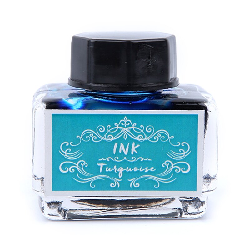 Pure Colorful Bottled Ink Fountain Pen Ink Non-carbon Refilling Inks Student Stationery School Office Supplies (1 Bottle, 15ml ): SBL
