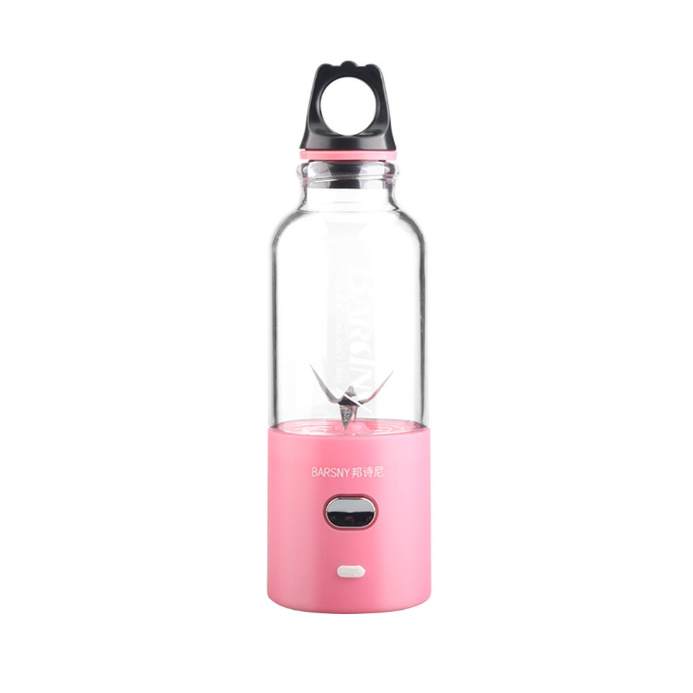 500ml multifunktionel elektrisk juicepresser kop bærbar usb charge juicer blender 6 blade frugtgrøntsagspressemaskine