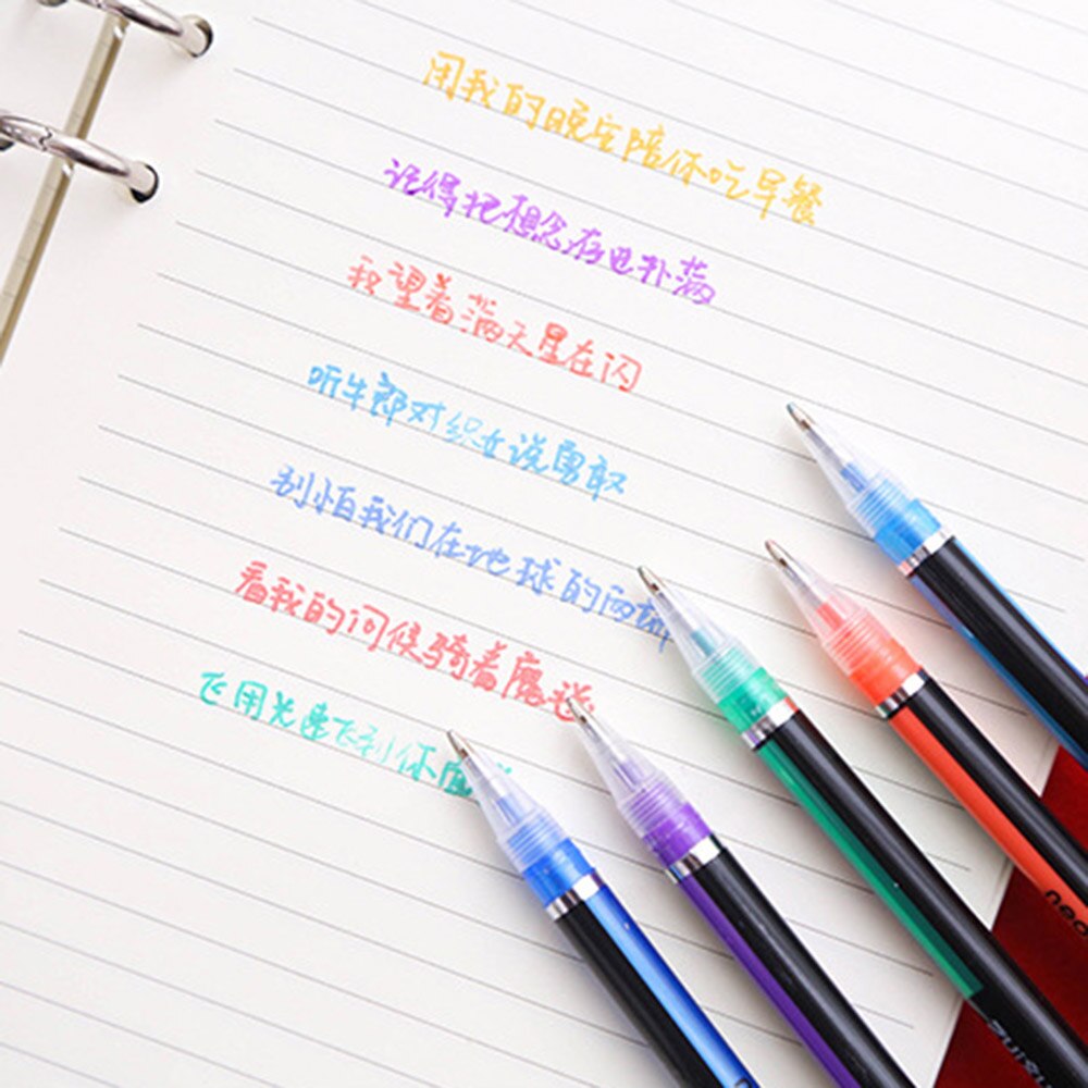 Multi Color Rainbow Highlighter Gel Pen Balpennen Handgrepen Schrijven Kleurrijke Inkt Voor Scrapbooking Tekening Student Schilderen