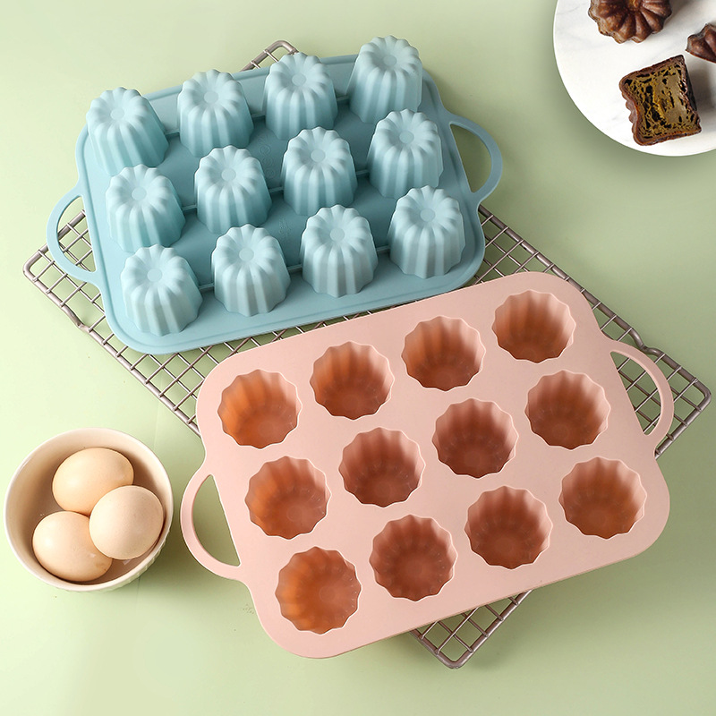 12 Kopje Cannele Gecanneleerde Vorm Cake Pannen Cupcake Muffin Vorm Bakplaat Thuis Keuken Kok Diy Tools