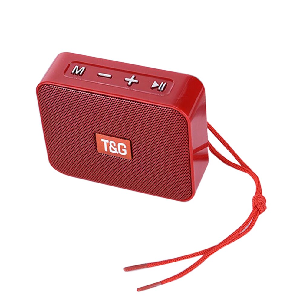 TG166 Mini Altoparlante del Bluetooth Portatile Piccolo Altoparlante Senza Fili di Bluetooth 5.0 di Sostegno della carta di TF USB FM Radio caixa de som altavoces: red