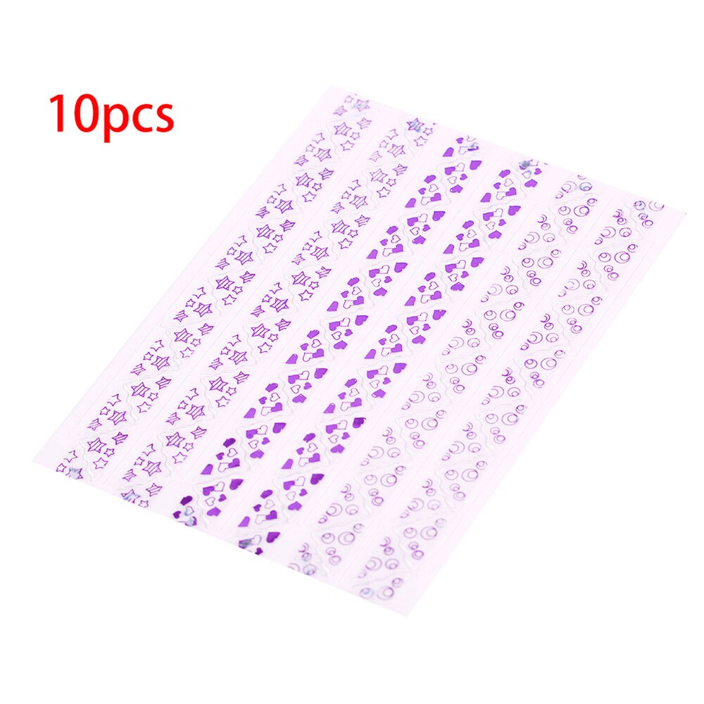 Photo corner self-adhesive picture stickers DIY album 10 pieces durable: Purple