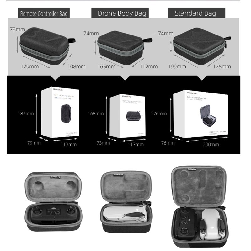 Custodia da viaggio portatile custodia protettiva Kit custodia custodia per DJI Mavic Mini Drone accessorio telecomando