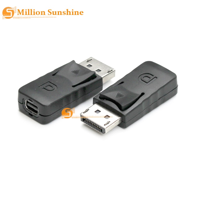 Mini dp adaptador masculino porta de exibição para mini display porto conector fêmea porta exibição frete grátis