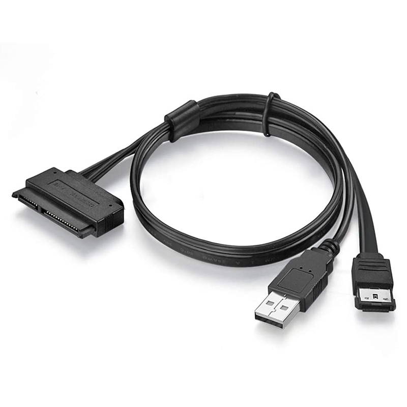 eSATA to 2.5" SATA SSD Adapter Cable-USB Powered External eSATA to 2.5 inch SATA Hard Drive Converter for Laptop PC Computer