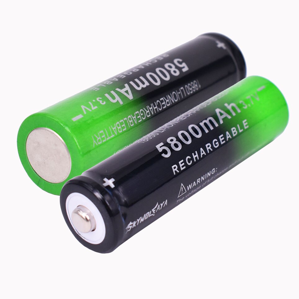 Original 18650 5800 mAh Battery Li Ion Lithium Rechargeable Battery 3.7V 5800mAh For Laptop Camera Emergency Light