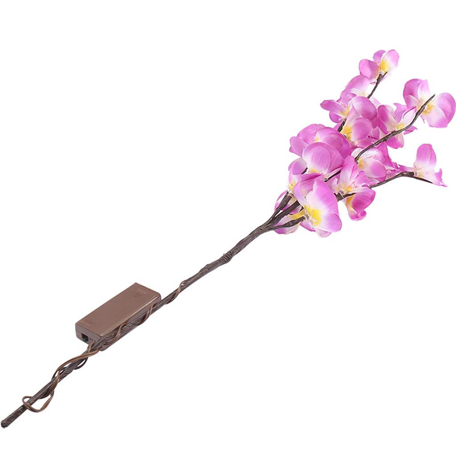 73cm 20 leds diy orkidé gren ljus vas vide kvist blomma gren lampor till jul vardagsrum fe dekorativa