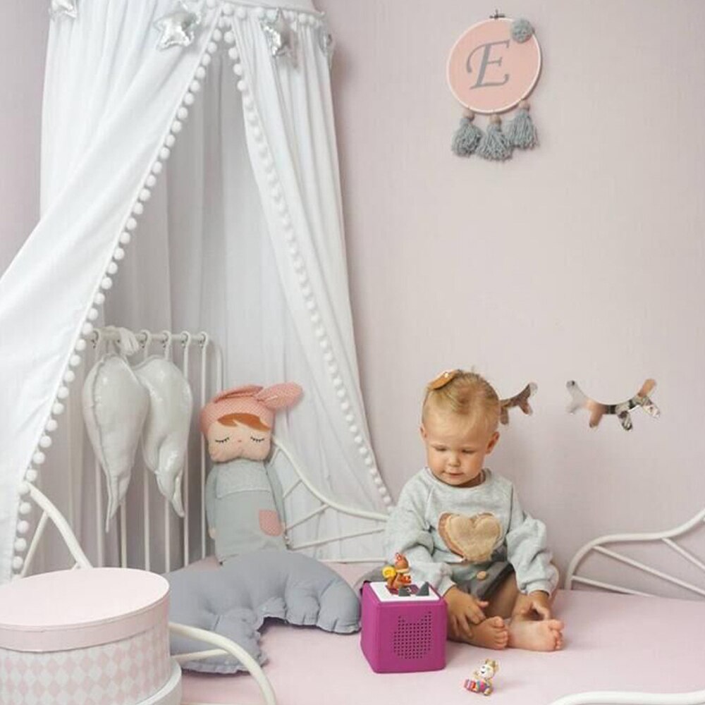 Zoete Stijl Dome Bed Canopy Katoen Klamboe Kids Play Tent Opknoping Huis Decoratie voor Kinderen Woonkamer Zuigelingen Wieg