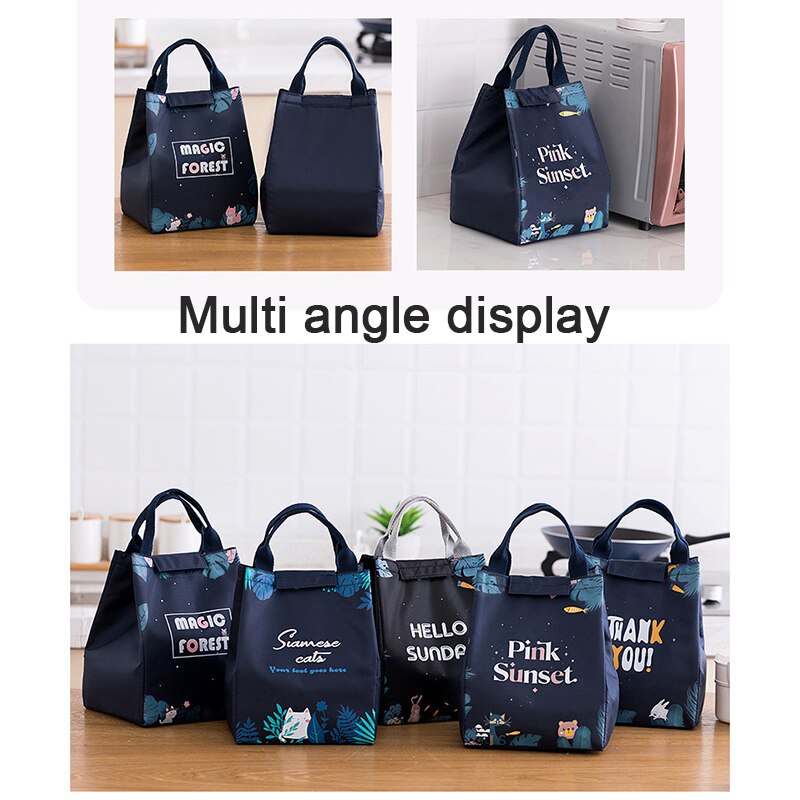 Sac à Lunch Portable en tissu Oxford, 1 pièce, frais, glacière, étanche, pratique, fourre-tout