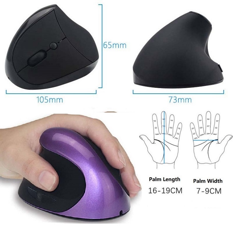 Trackball Left Hand Mouse Vertical Ergonomic МышьWireless Gauche Gaming Maus PC Gamer Muis Rechargeable Myszka Rato Souris Ratón