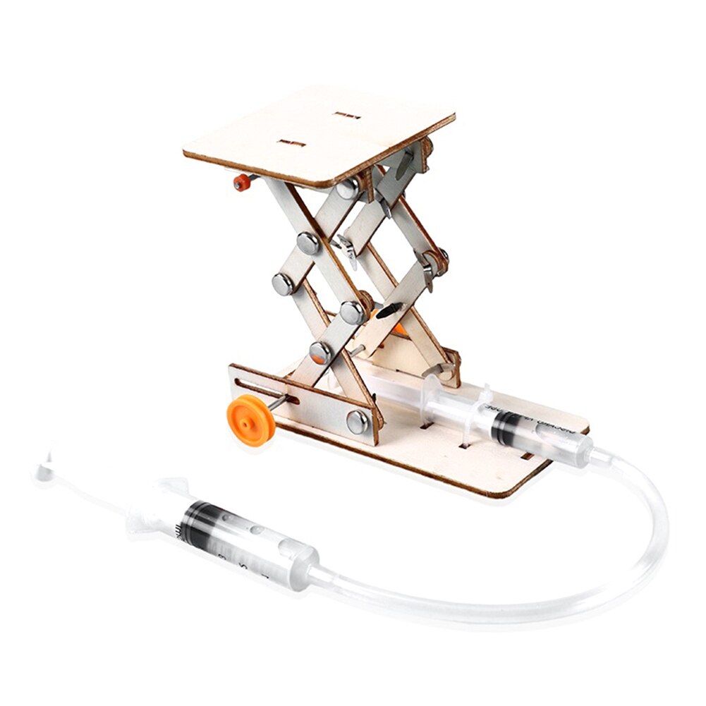 Barn gör det själv hydrauliskt lyftbord modell vetenskapligt experiment kit pedagogisk leksak lämplig för att träna #39 övningsförmåga
