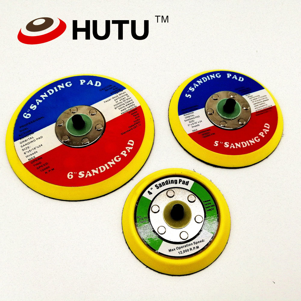 Backer Backing Plate Pad 5inch/6inch Hook&amp;Loop Sanding DISC For Air Sander Car Polisher Buffing