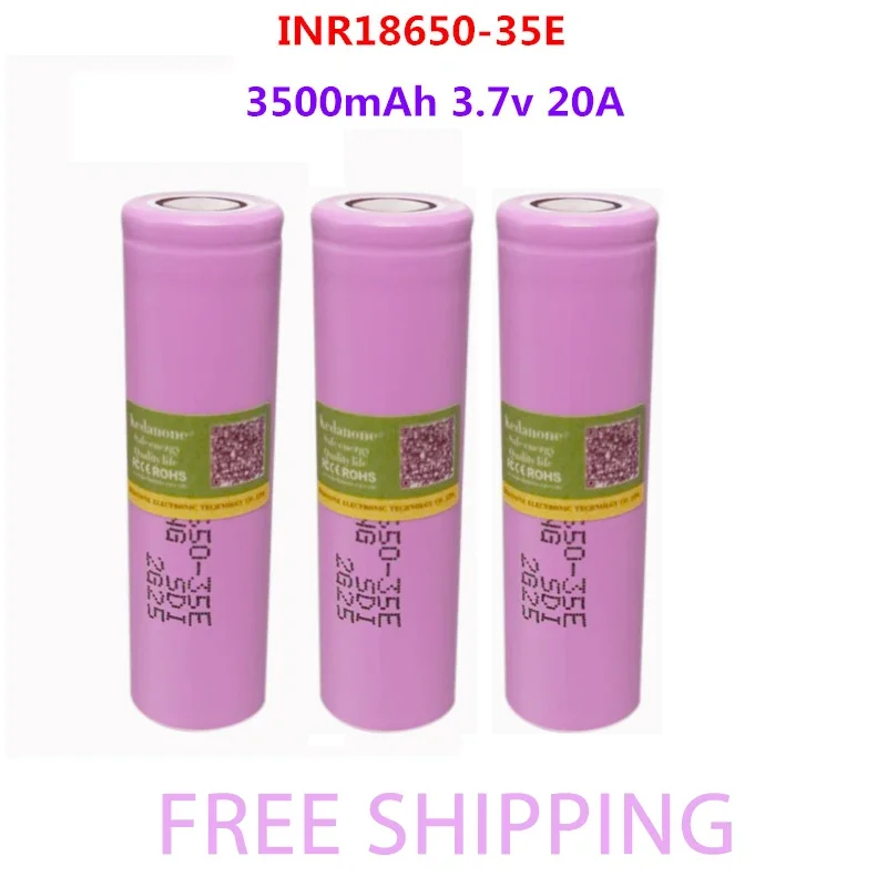 2021New Original made in Korea18650 3500mAh 20A discharge INR18650-35E 3.7v 18650 battery 3.7V rechargable Battery