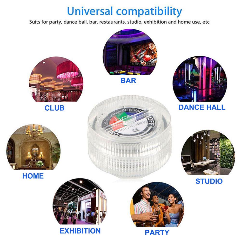 Colorful 3LED Submersible Lamp LED Vase Light Party Festival Wedding Remote Control Waterproof Submersible Light
