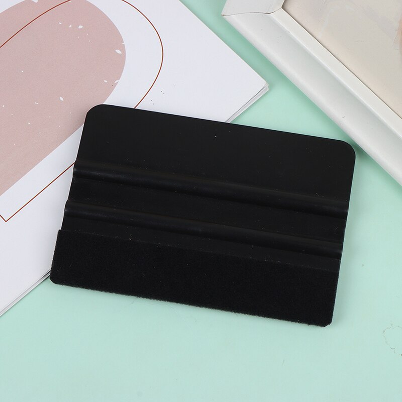 Film plastique souple pour carrosserie de voiture 10x7cm, outil de différentes couleurs, grattoir carré pour papier peint publicitaire, outils de teinte de fenêtre: Argent