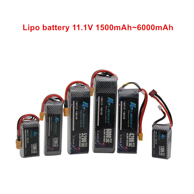 Batería Lipo 3S para coche, avión, helicóptero, barco, juguete a control remoto, 1500mAh, 2200mah, 2800mah, 3000mah, 4200mah, 5200mah, 11,1 v
