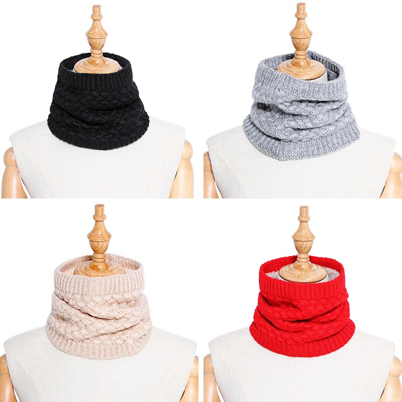 Chauffe-col écharpe en tricot pour femme | Écharpe hiver pour femme, tricoté, enfant, femme, col anneau, châles, Tube enveloppe, écharpes pour femme