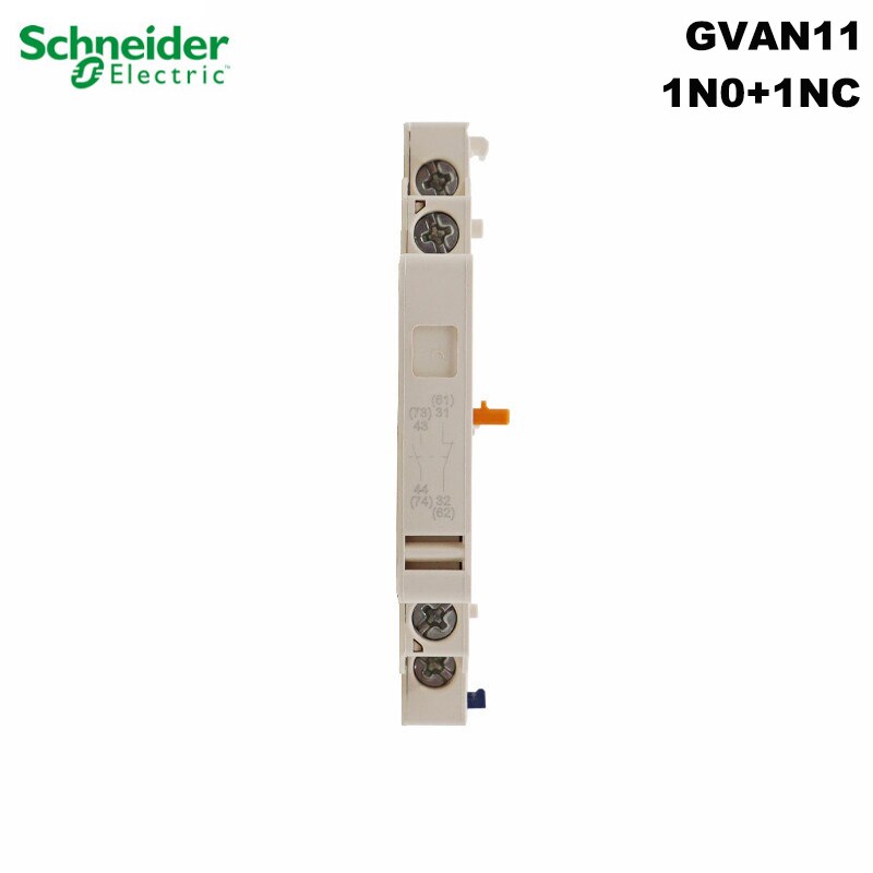 Schneider elektrisk gvan 11 tesys motorafbryder momentan hjælpekontakt  gv2 modul side installeret 1no+1nc beskyttelse: Default Title